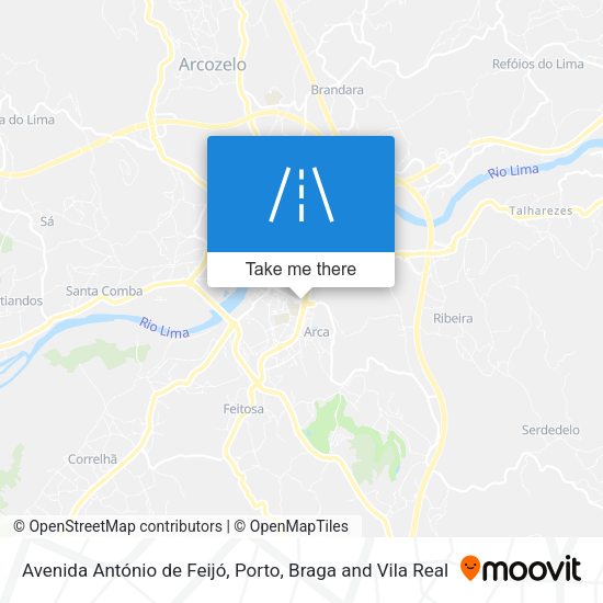 Avenida António de Feijó mapa