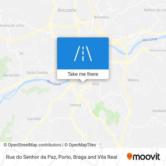 Rua do Senhor da Paz map