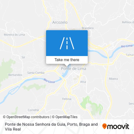 Ponte de Nossa Senhora da Guia map
