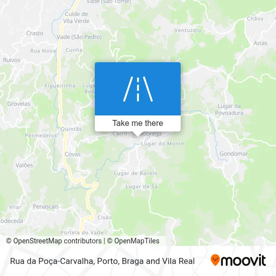 Rua da Poça-Carvalha map