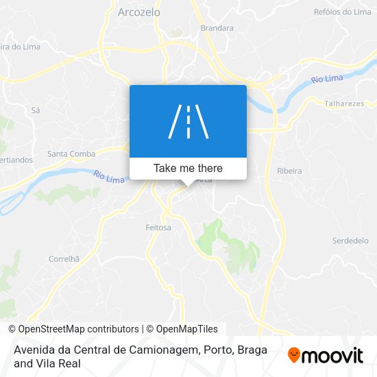 Avenida da Central de Camionagem mapa