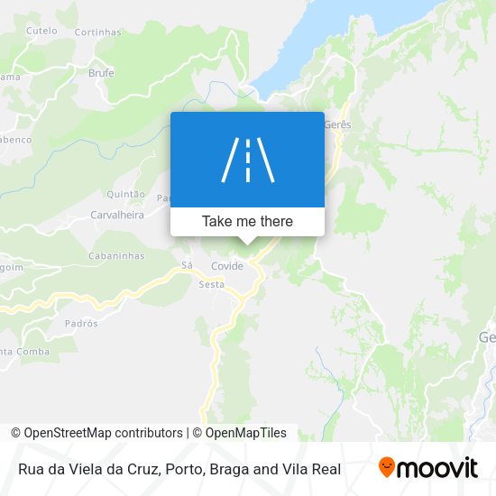 Rua da Viela da Cruz mapa