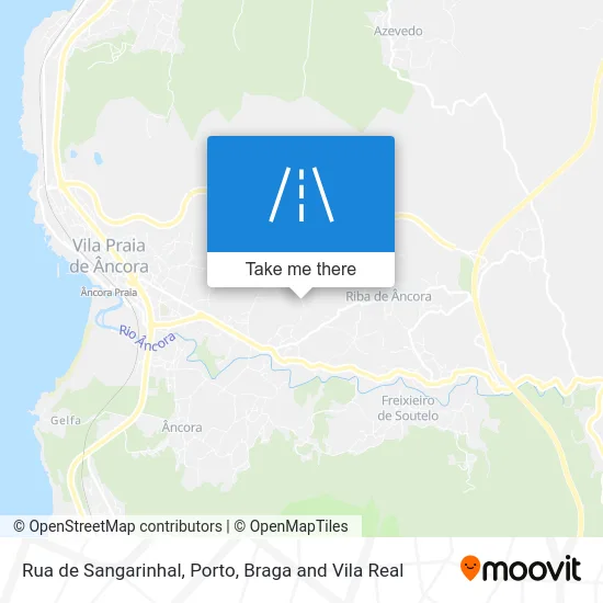 Rua de Sangarinhal map
