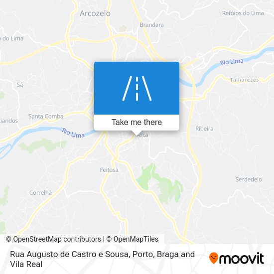 Rua Augusto de Castro e Sousa mapa