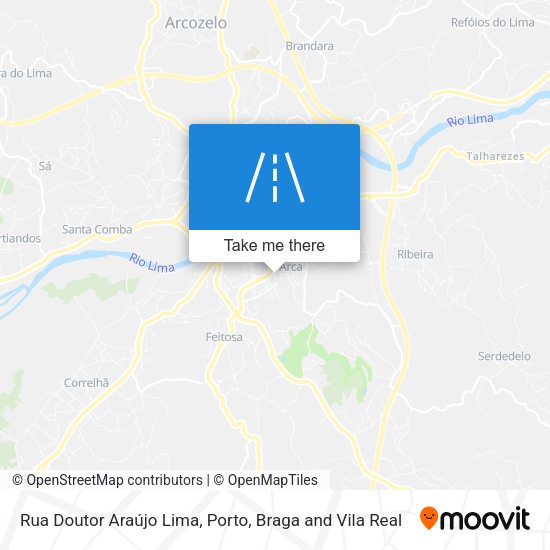 Rua Doutor Araújo Lima map