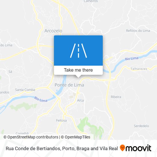 Rua Conde de Bertiandos map