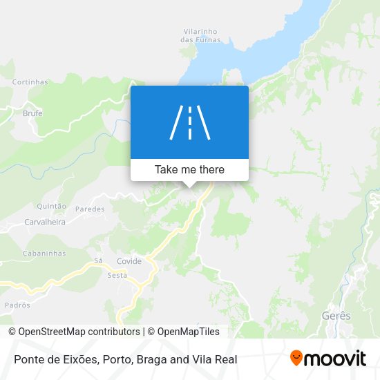 Ponte de Eixões mapa