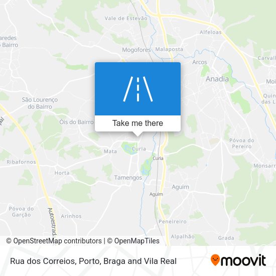 Rua dos Correios mapa