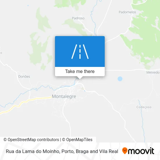 Rua da Lama do Moínho map