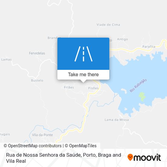 Rua de Nossa Senhora da Saúde mapa