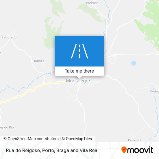 Rua do Reigoso mapa