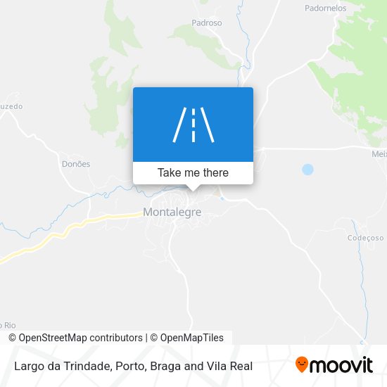 Largo da Trindade mapa