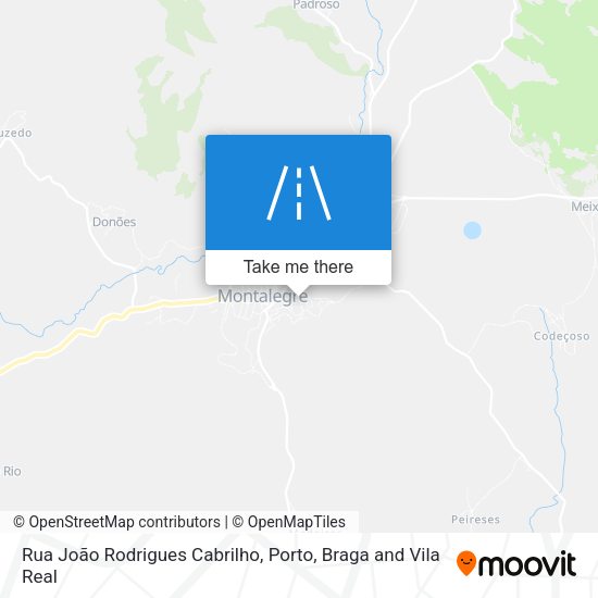 Rua João Rodrigues Cabrilho mapa