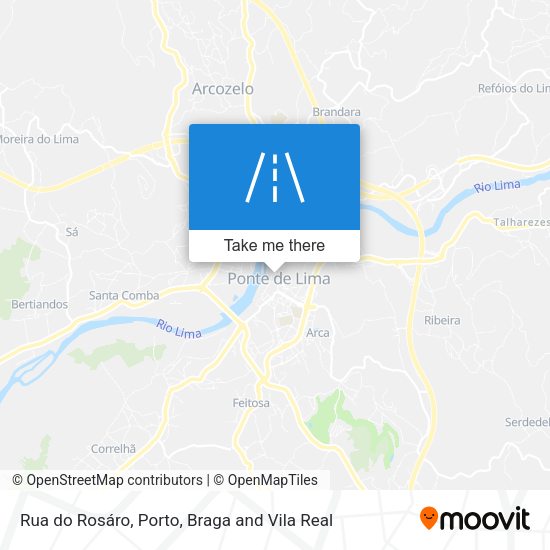 Rua do Rosáro mapa