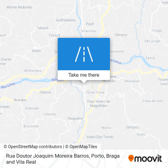 Rua Doutor Joaquim Moreira Barros mapa
