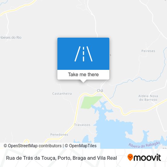 Rua de Trás da Touça mapa