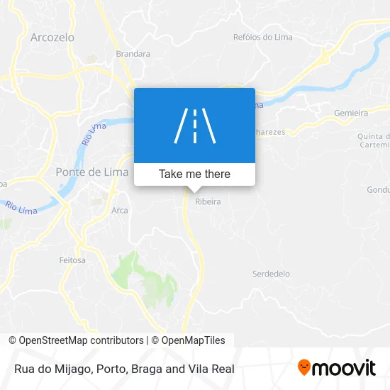 Rua do Mijago map