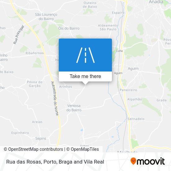 Rua das Rosas map