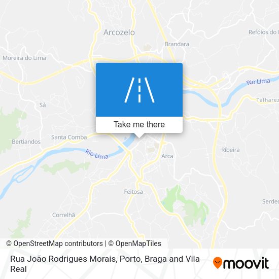 Rua João Rodrigues Morais mapa