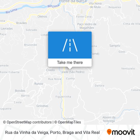 Rua da Vinha da Veiga mapa