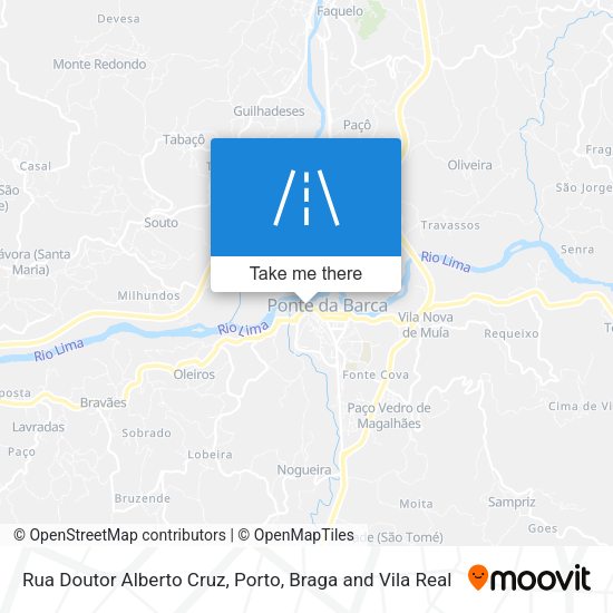 Rua Doutor Alberto Cruz map