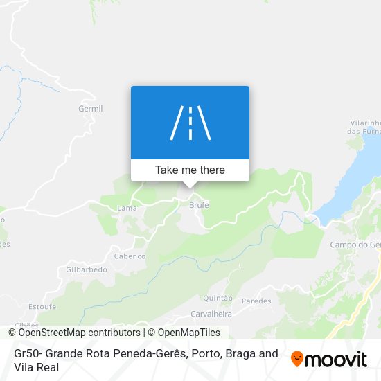 Gr50- Grande Rota Peneda-Gerês map