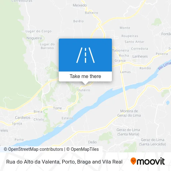 Rua do Alto da Valenta map