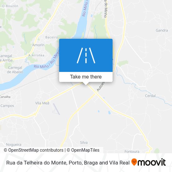 Rua da Telheira do Monte mapa