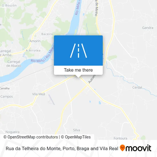 Rua da Telheira do Monte map