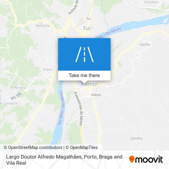 Largo Doutor Alfredo Magalhães mapa