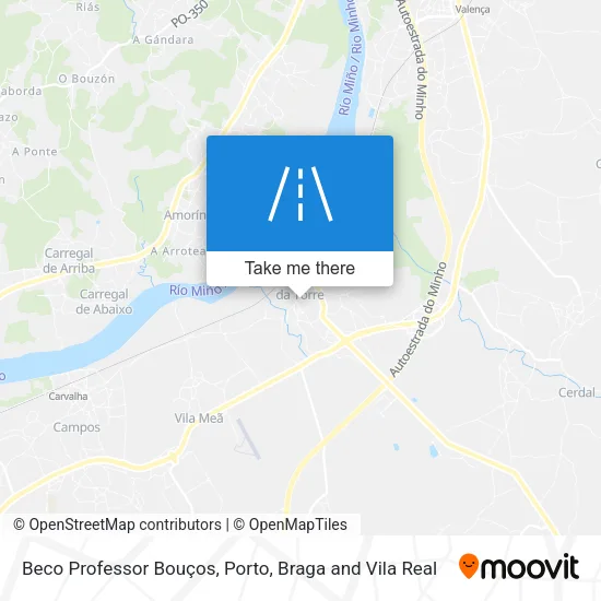 Beco Professor Bouços map