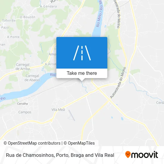 Rua de Chamosinhos map