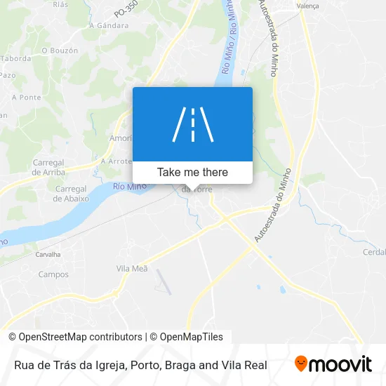 Rua de Trás da Igreja map