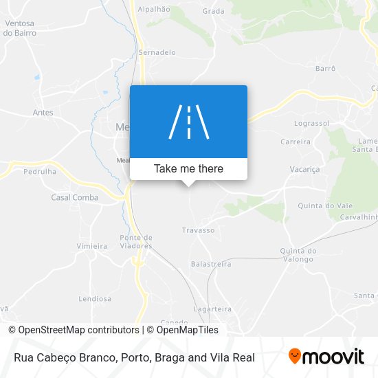 Rua Cabeço Branco mapa