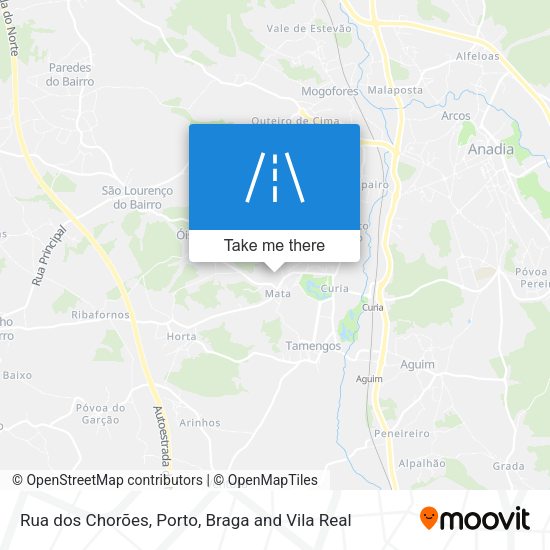 Rua dos Chorões mapa
