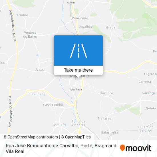 Rua José Branquinho de Carvalho mapa