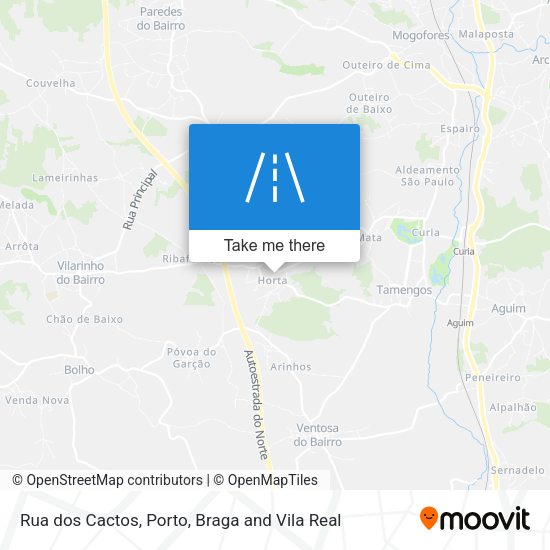 Rua dos Cactos mapa