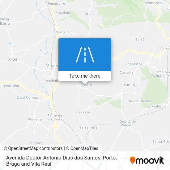 Avenida Doutor António Dias dos Santos map