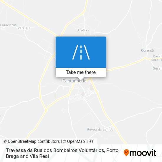 Travessa da Rua dos Bombeiros Voluntários mapa