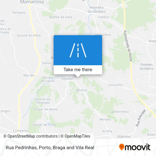 Rua Pedrinhas map