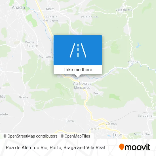 Rua de Além do Rio map