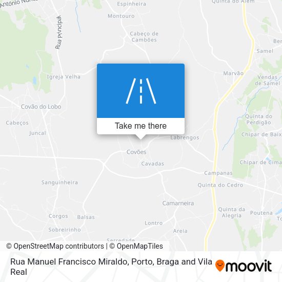 Rua Manuel Francisco Miraldo map