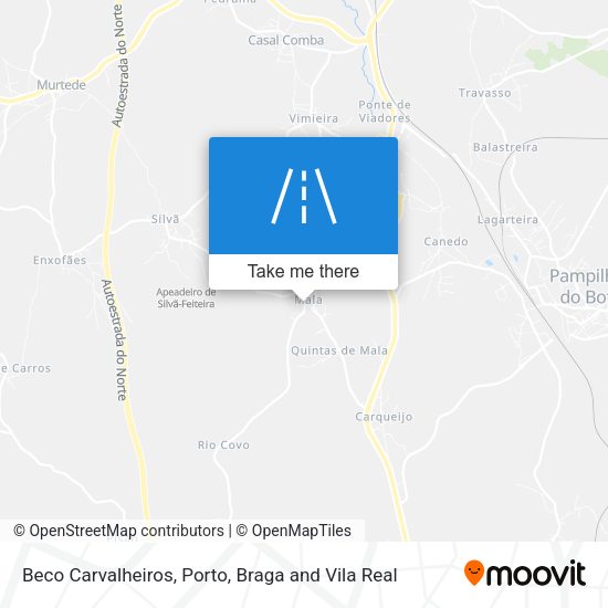 Beco Carvalheiros mapa