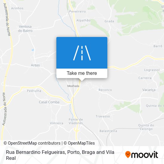 Rua Bernardino Felgueiras map