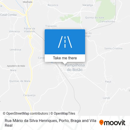Rua Mário da Silva Henriques mapa