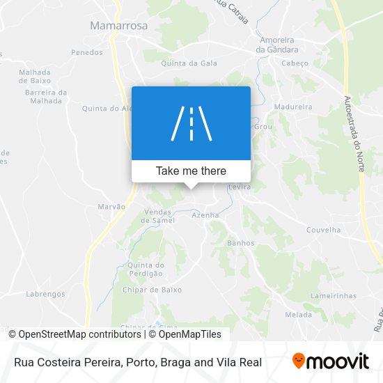 Rua Costeira Pereira mapa