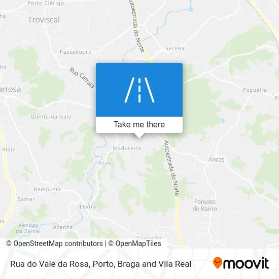 Rua do Vale da Rosa map