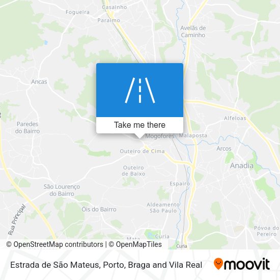 Estrada de São Mateus map