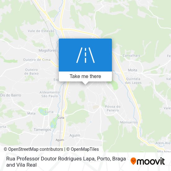 Rua Professor Doutor Rodrigues Lapa mapa
