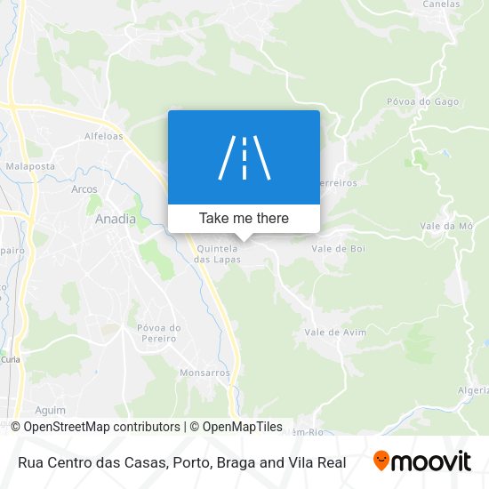 Rua Centro das Casas mapa